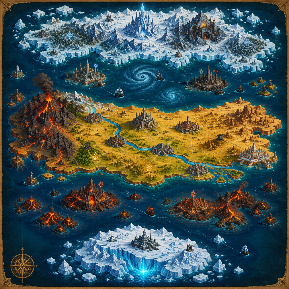 Cover art for The Shadow Dominion, a dark fantasy world on Voyage