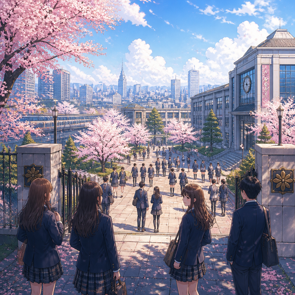 Cover art for Sakura High: After the Bell, a modern japan world on Voyage