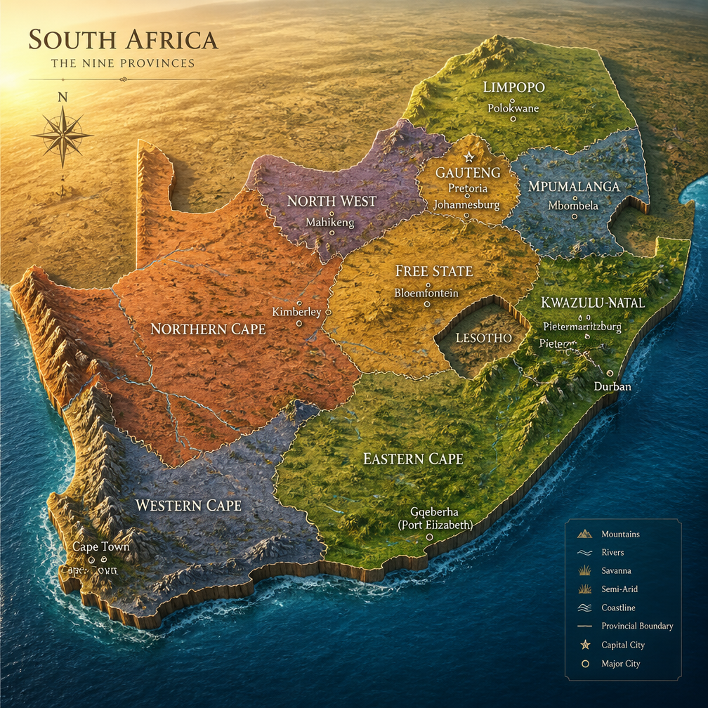 Cover art for South Africa: Provinces, a south africa world on Voyage