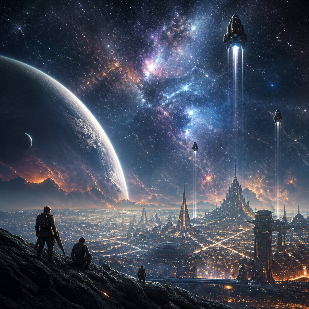 Cover art for Boundless Horizon, a sci-fi world on Voyage