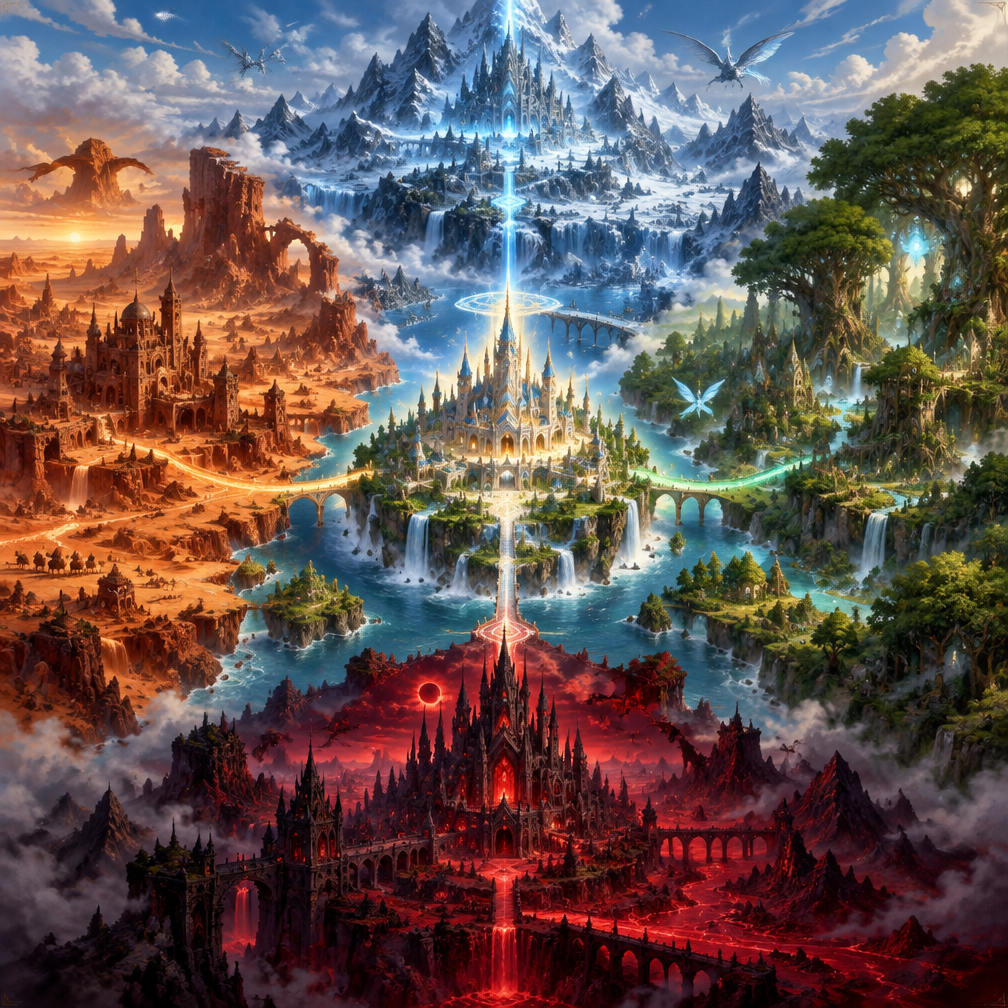 Cover art for Fantasia, a fantasy world on Voyage
