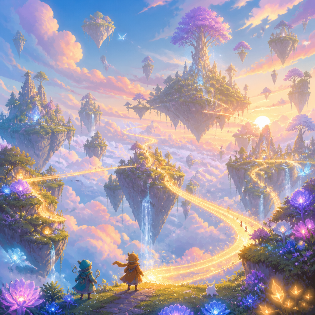 Cover art for The Luminous Drift, a dreamlike world on Voyage