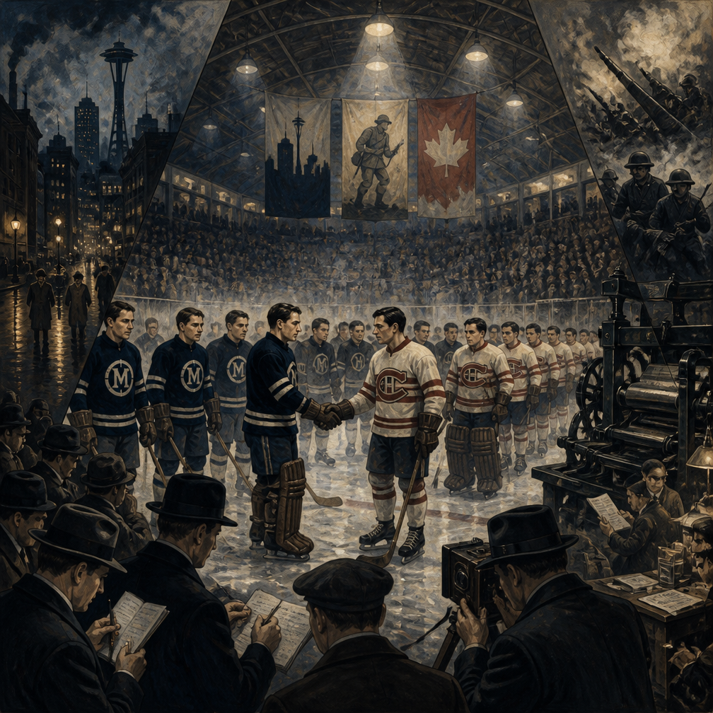 Cover art for Seattle Metropolitans: Shadow of the Great War, a historical fiction world on Voyage