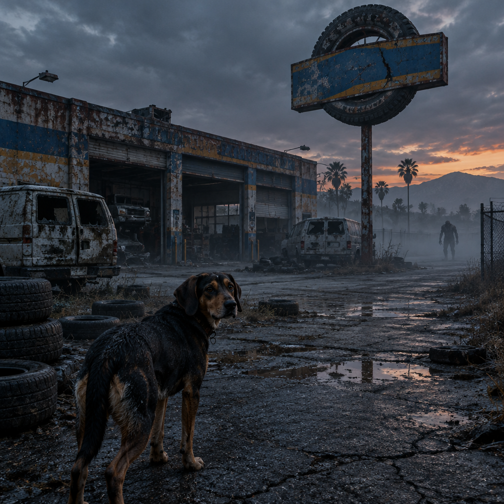 Cover art for Riverside: The Long Rot, a survival horror world on Voyage