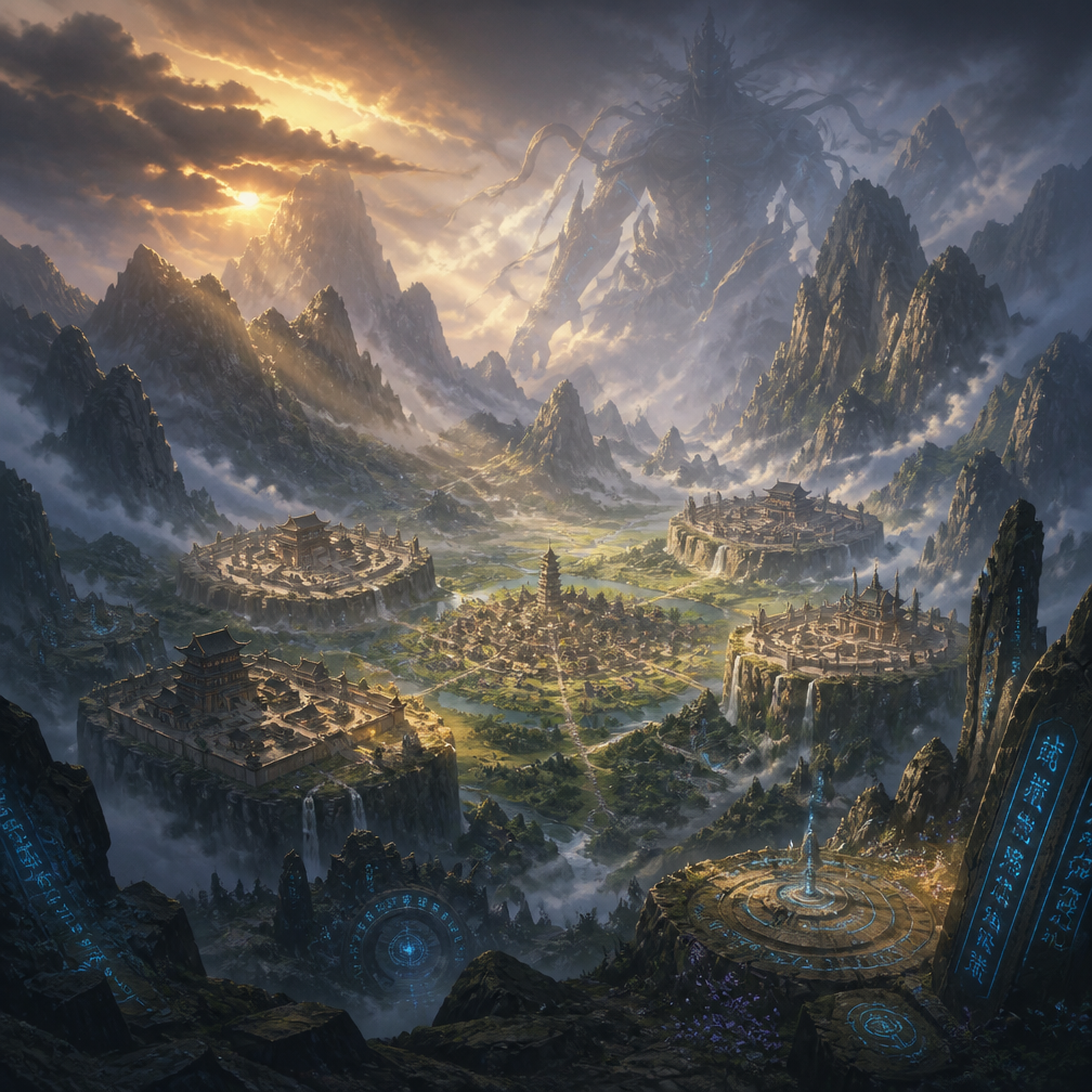 Cover art for Cradle, a progression fantasy world on Voyage
