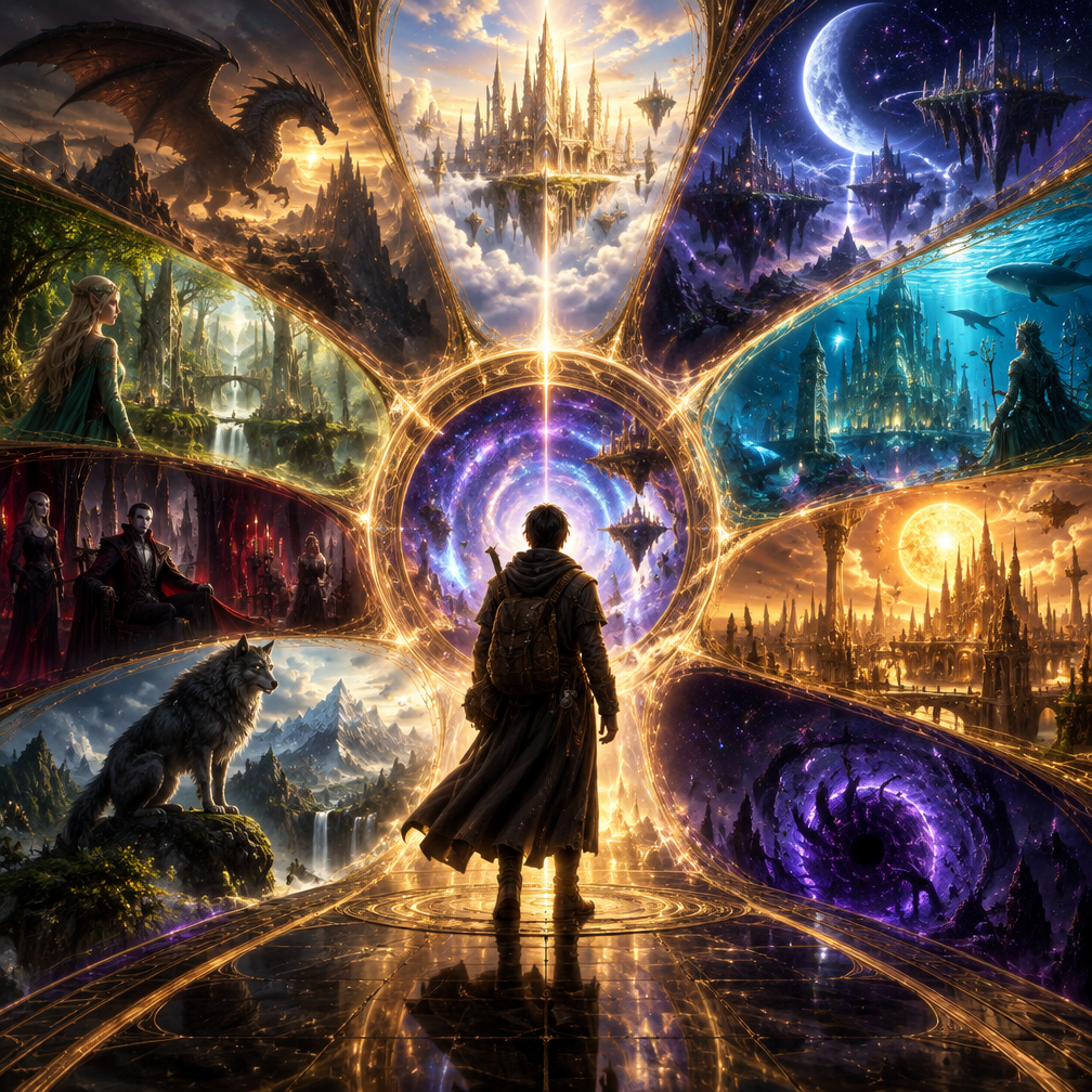 Cover art for ETERNAL REALMS, a fantasy world on Voyage