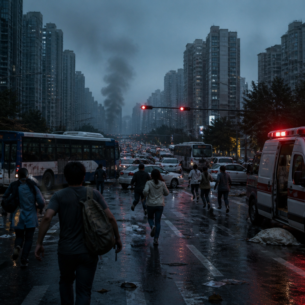 Cover art for Seoul After Midnight, a zombie apocalypse world on Voyage
