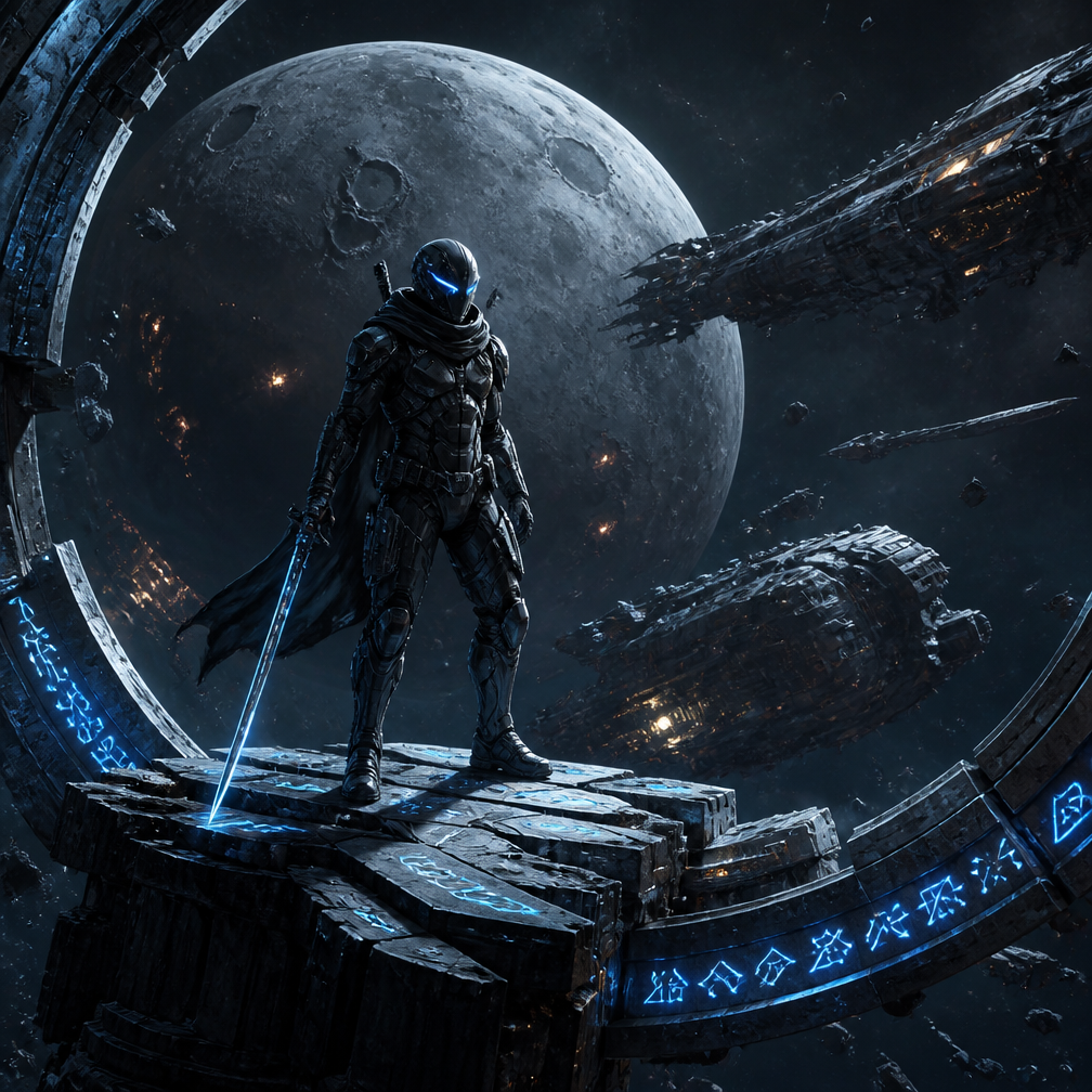 Cover art for Starfall Exiles, a science fantasy world on Voyage