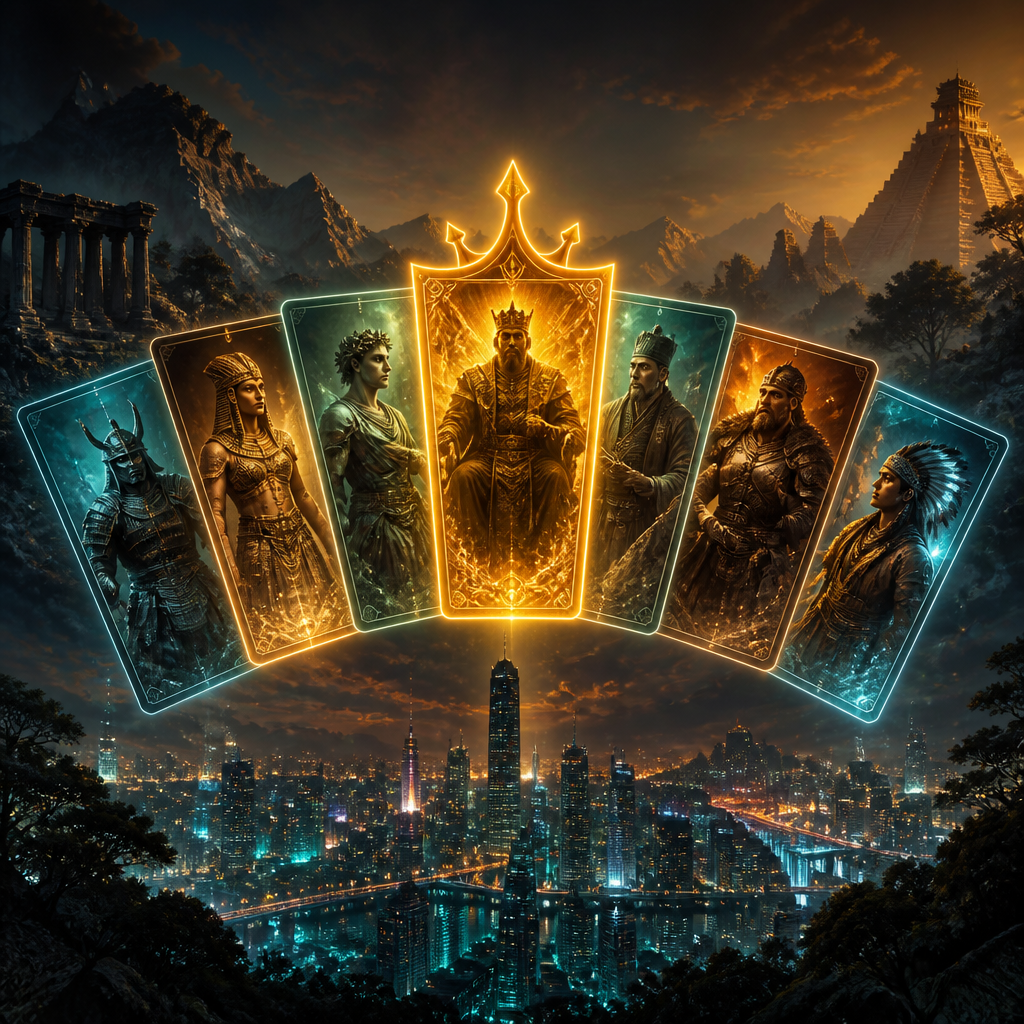 Cover art for Era of Cards, a card game world on Voyage