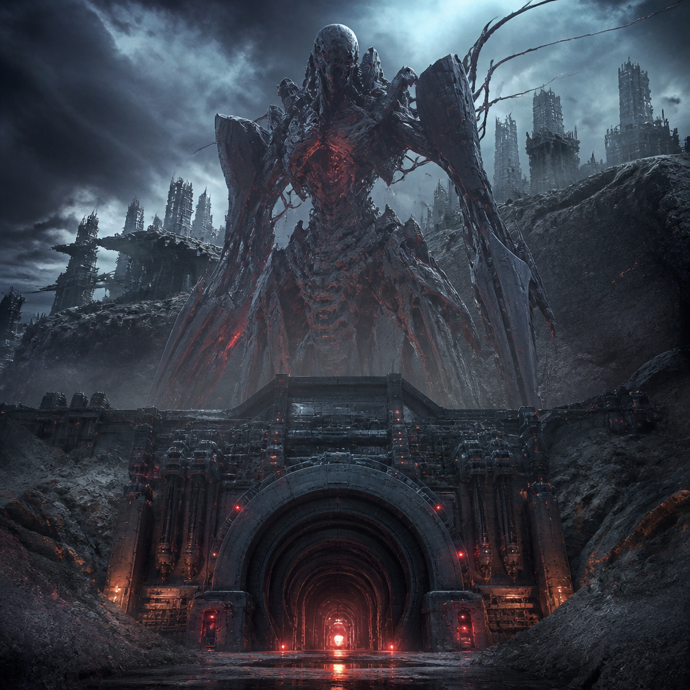 Cover art for The Hollow Concord, a psychological sci-fi world on Voyage