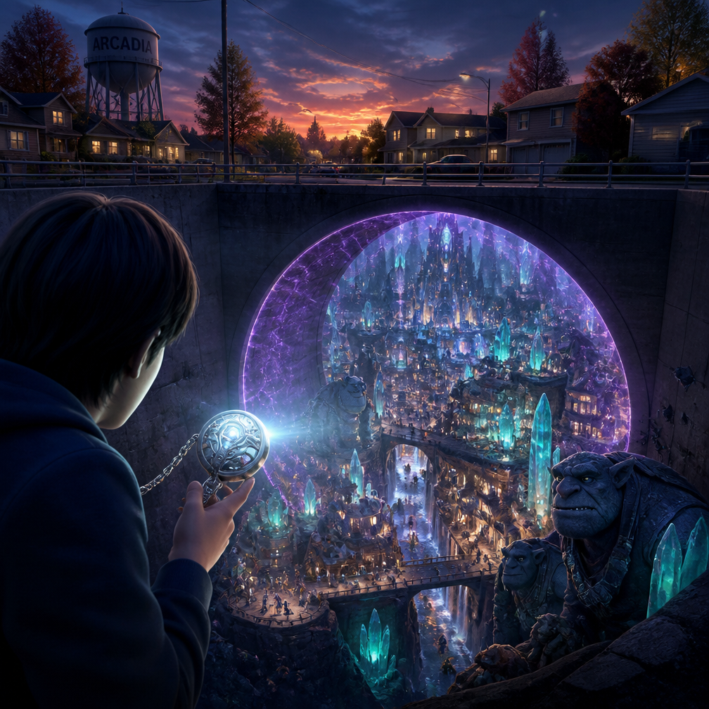 Cover art for Tales of Arcadia: The Amulet's Call, a trollhunters world on Voyage