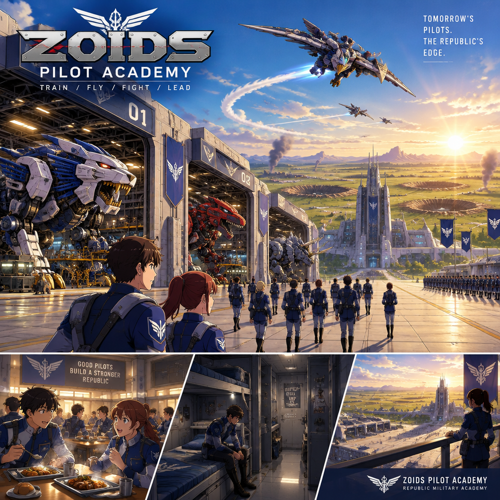 Cover art for Zoid Academy, a zoids world on Voyage