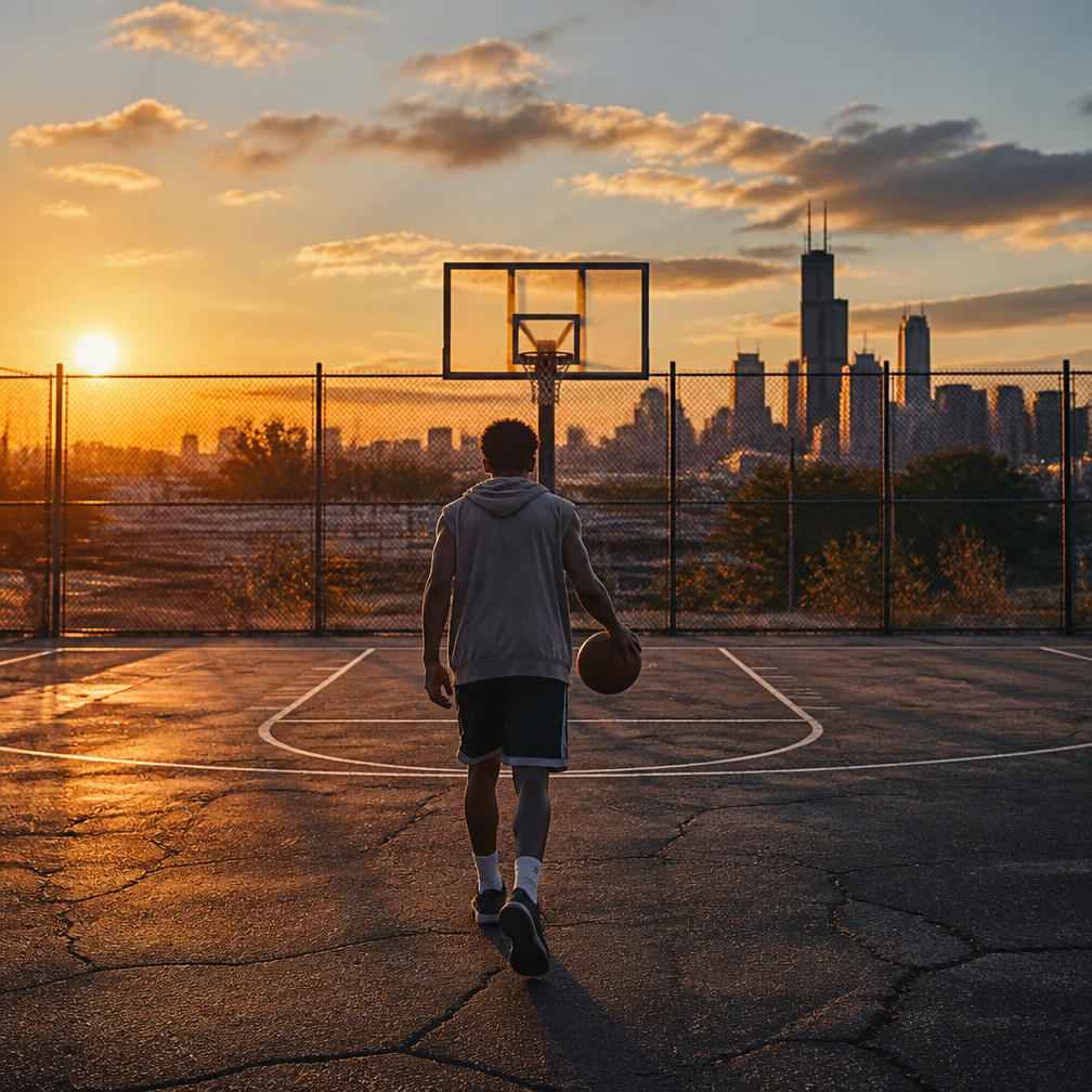 Cover art for Hardwood Dreams, a sports world on Voyage