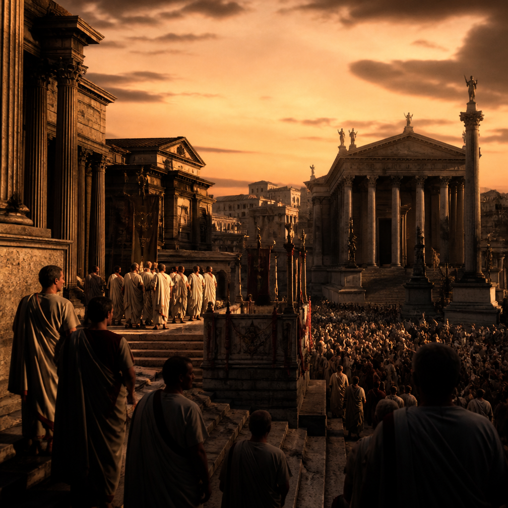 Cover art for Cursus Honorum, a historical world on Voyage