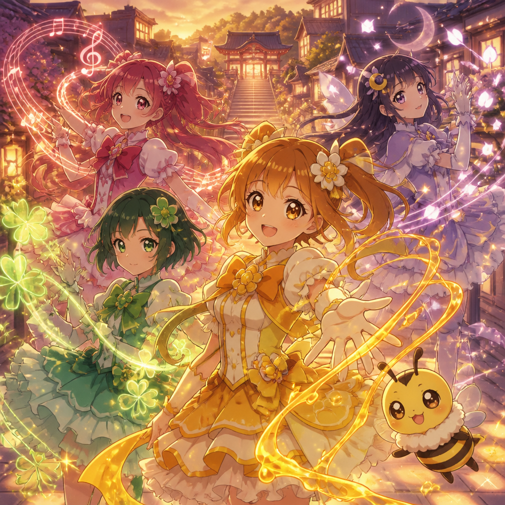 Cover art for Sweet Honey Go Go!, a magical girl world on Voyage