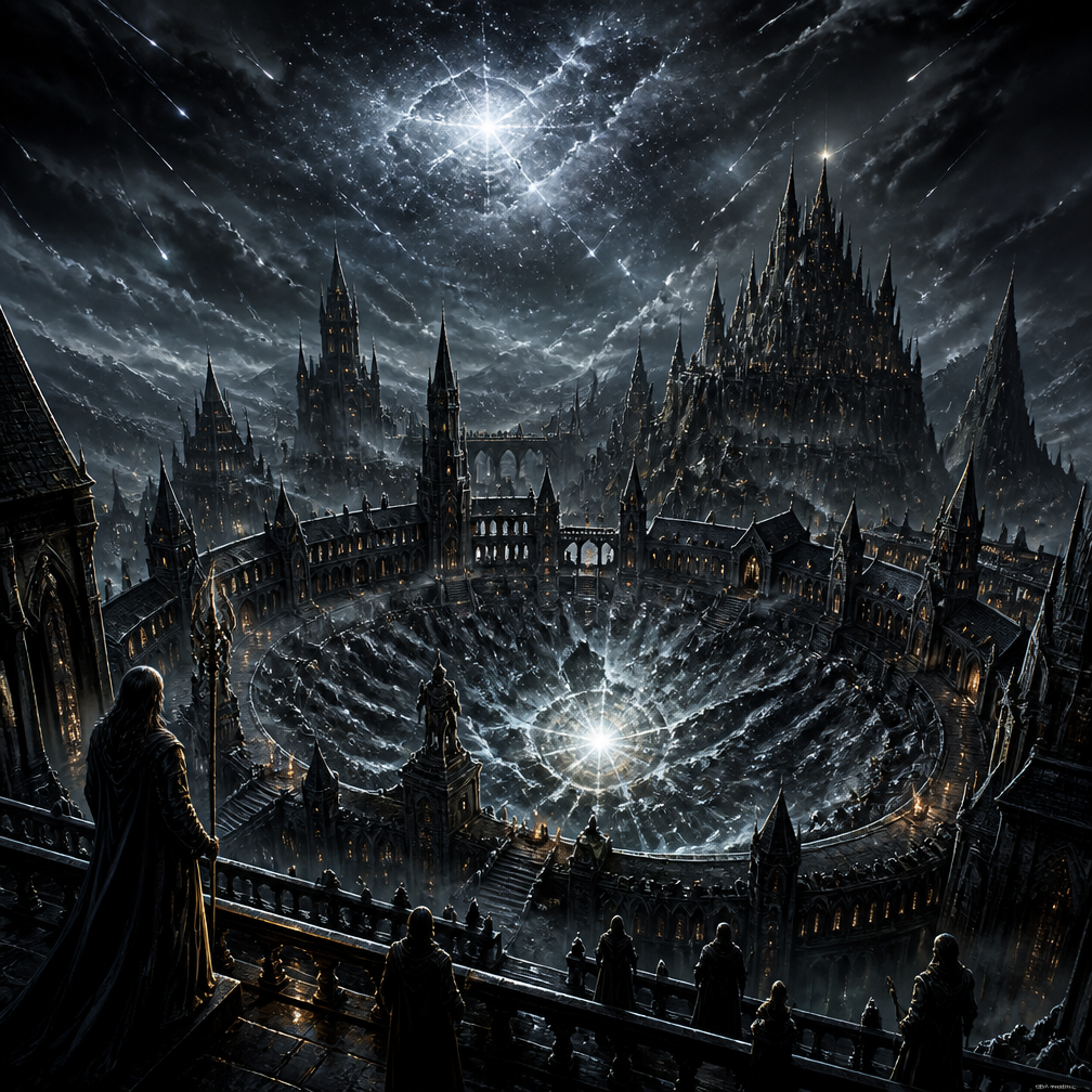 Cover art for Ashen Star Academy, a dark fantasy world on Voyage