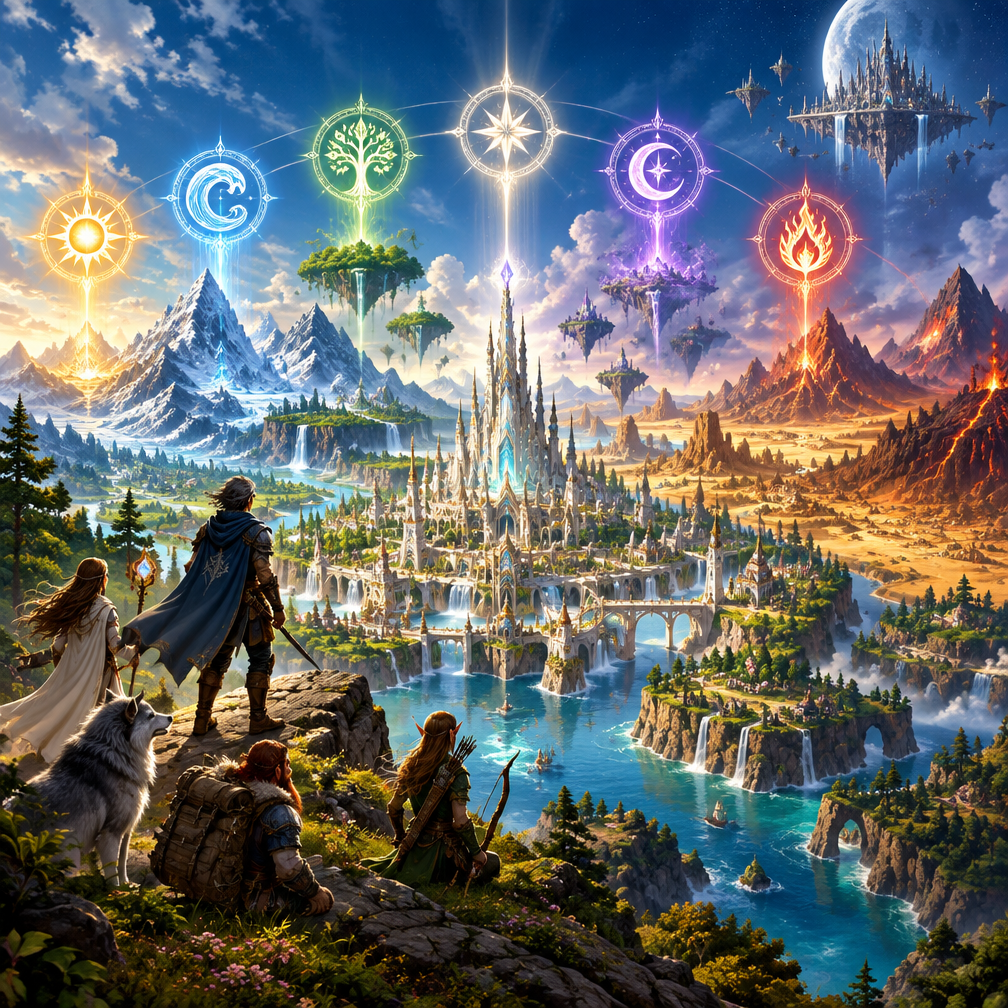 Cover art for Odnum, a fantasy world on Voyage