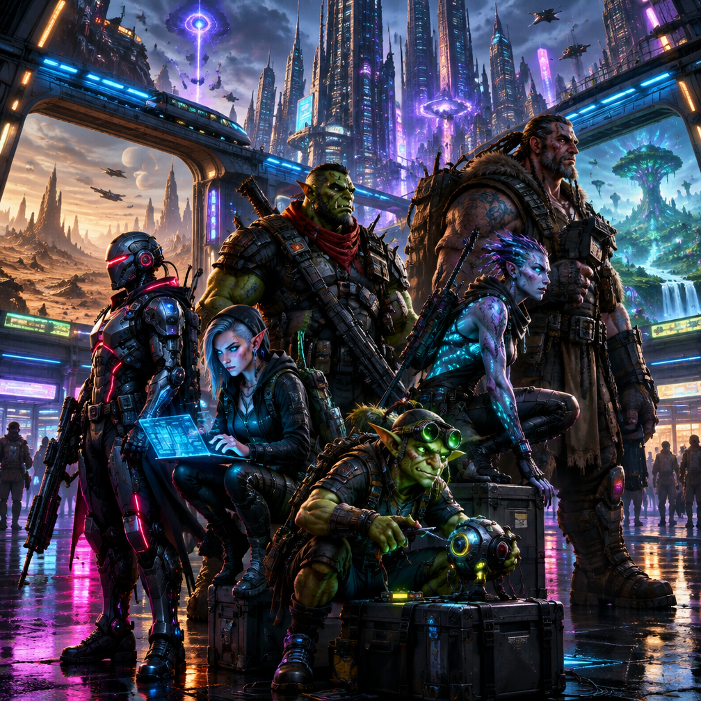 Cover art for Shadow-Runners, a fantasy world on Voyage