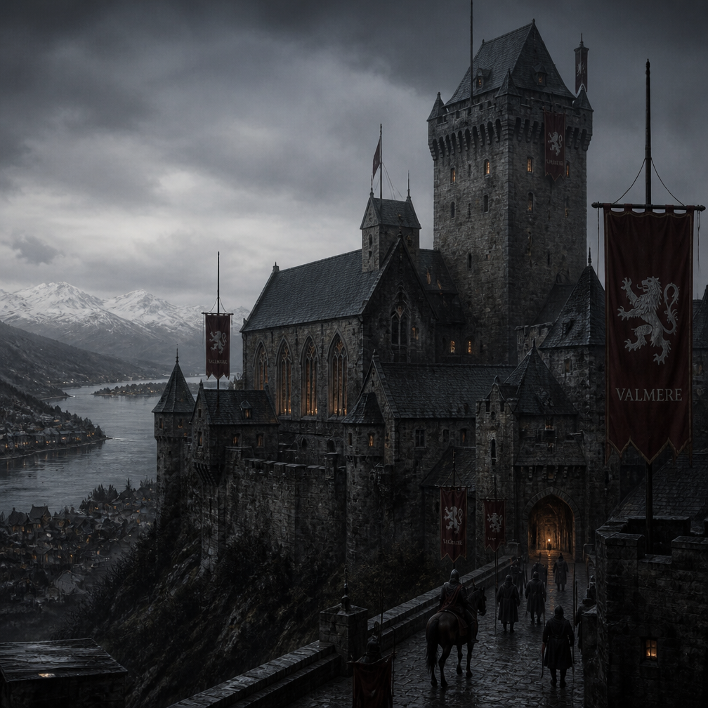 Cover art for The House of Valmere, a grounded world on Voyage