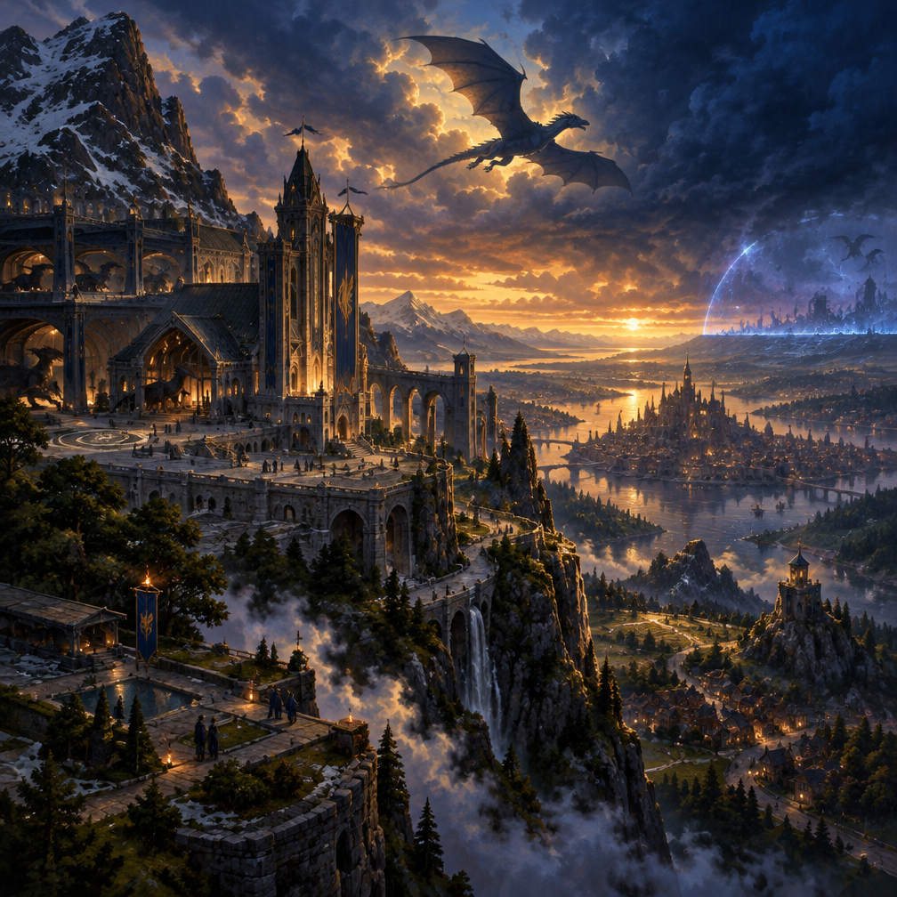 Cover art for Elandra: Aurelian Riders, a dragon riders world on Voyage