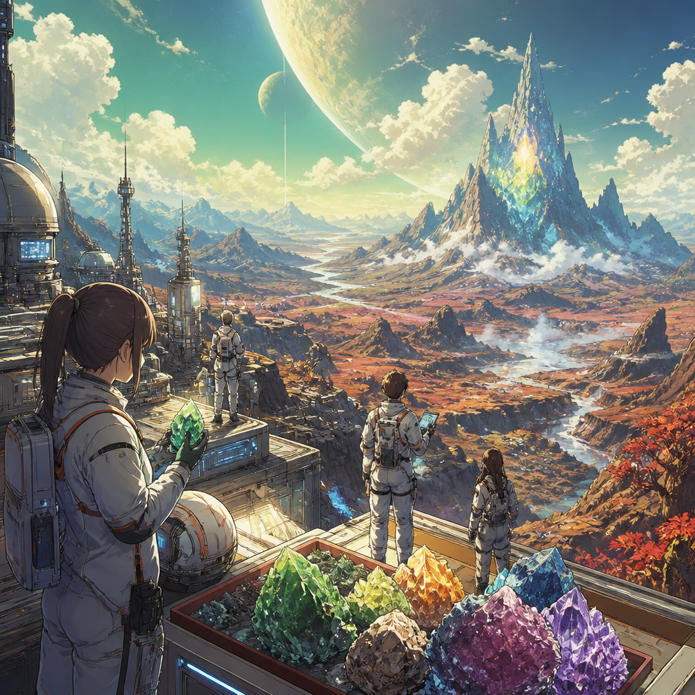 Cover art for The Sevenfold Harvest, a science fiction world on Voyage