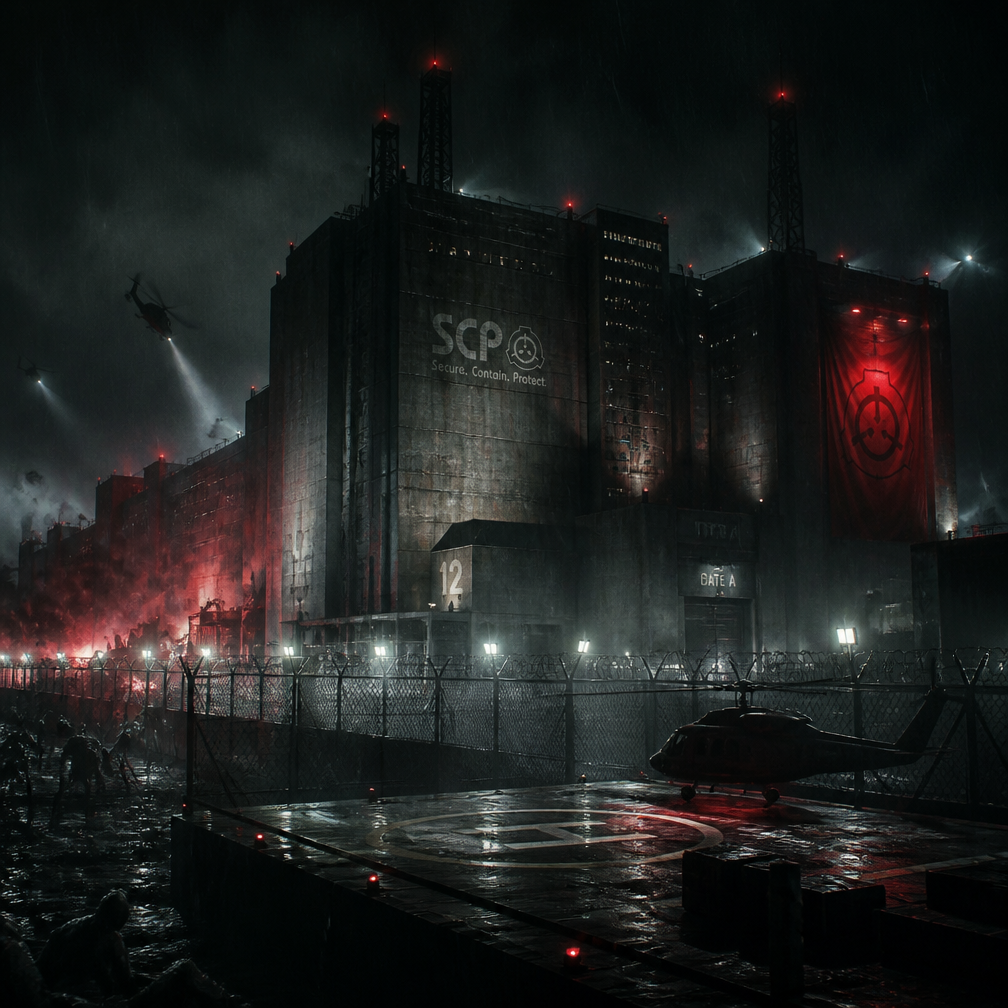 Cover art for SCP: Containment Breach - Site 54, a horror world on Voyage