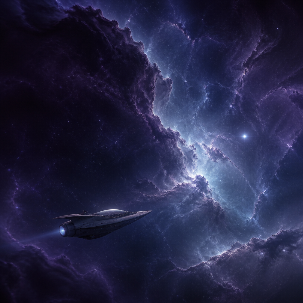 Cover art for Stardust — Echoes of the Void, a sci-fi world on Voyage