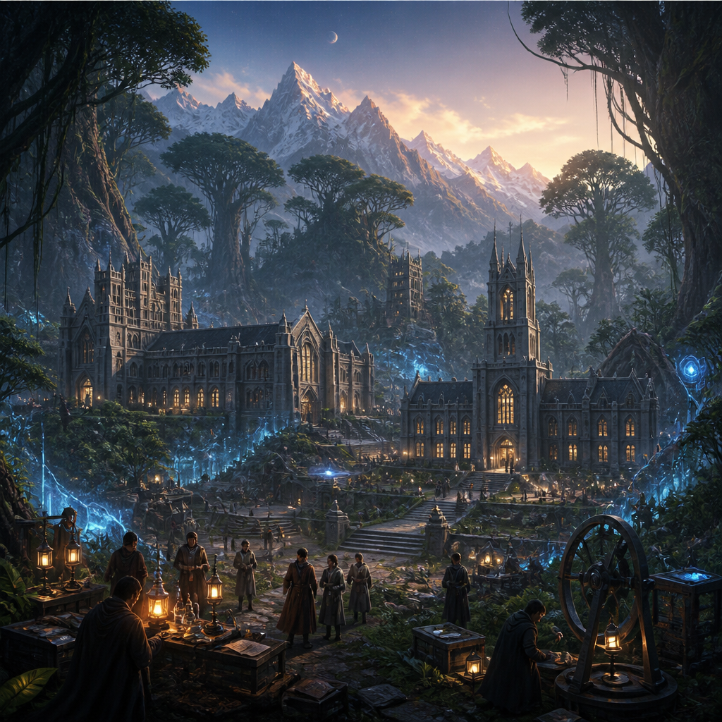 Cover art for Greyvon: The Loika Displacement, a campus survival world on Voyage