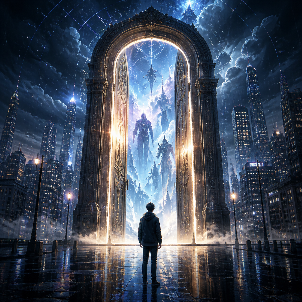 Cover art for Doors of Ascension — 1st Edition, a modern fantasy world on Voyage