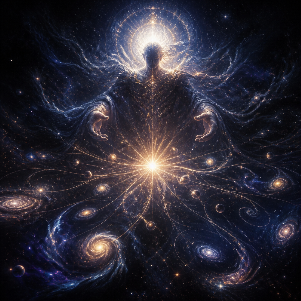Cover art for The First Thought, a cosmic world on Voyage