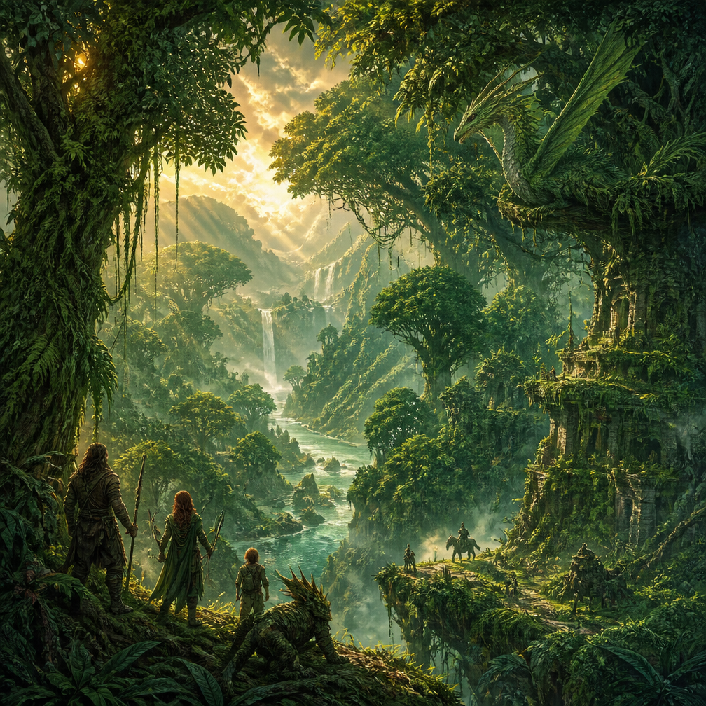 Cover art for The Wild Concord, a mythical creatures world on Voyage