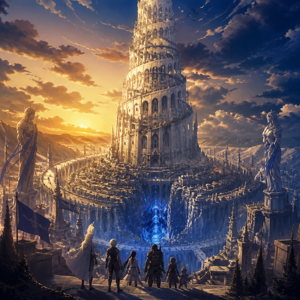 Cover art for TEST Orario: Echoes Beneath Babel, a danmachi world on Voyage