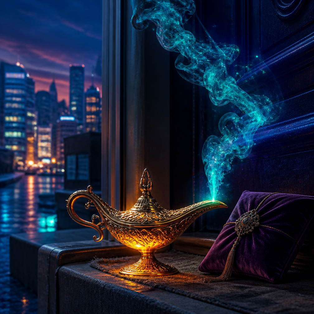 Cover art for Yashira's Lamp, a modern world on Voyage