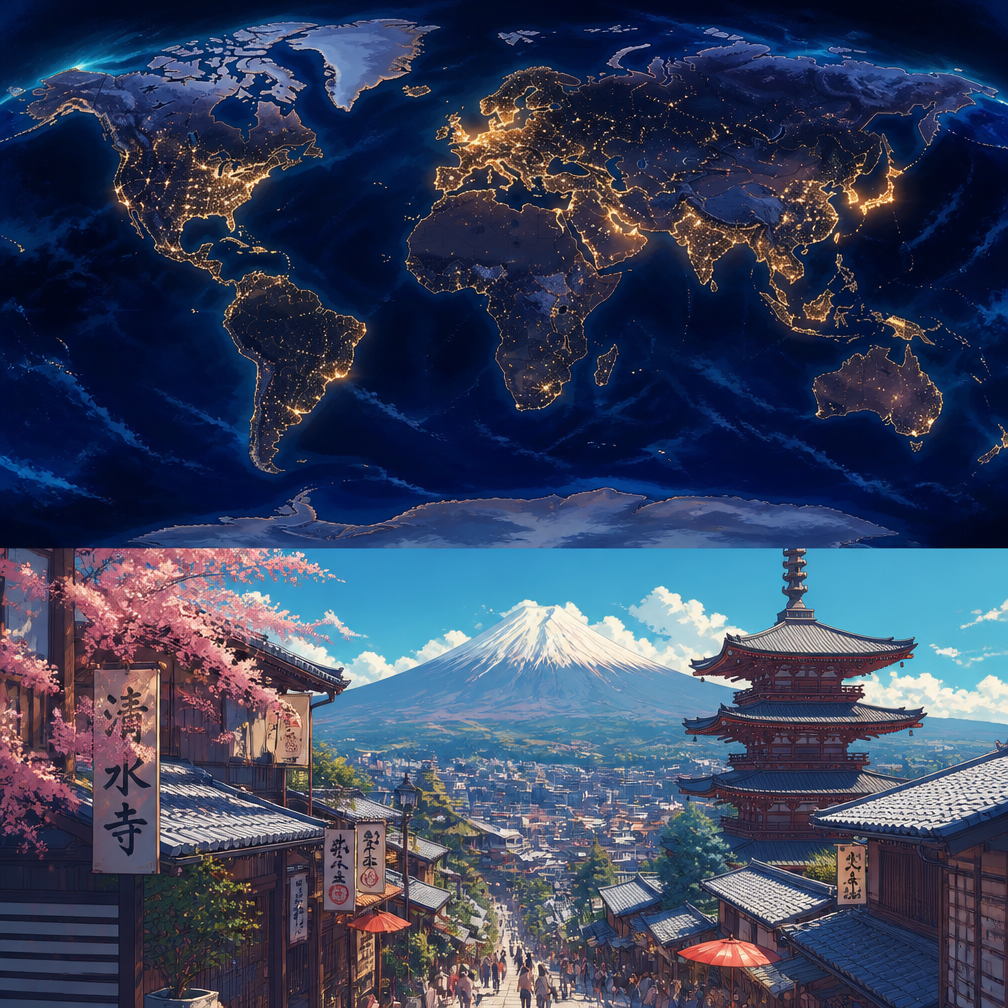 Cover art for Open Earth: Type-In Realms, an open-world world on Voyage