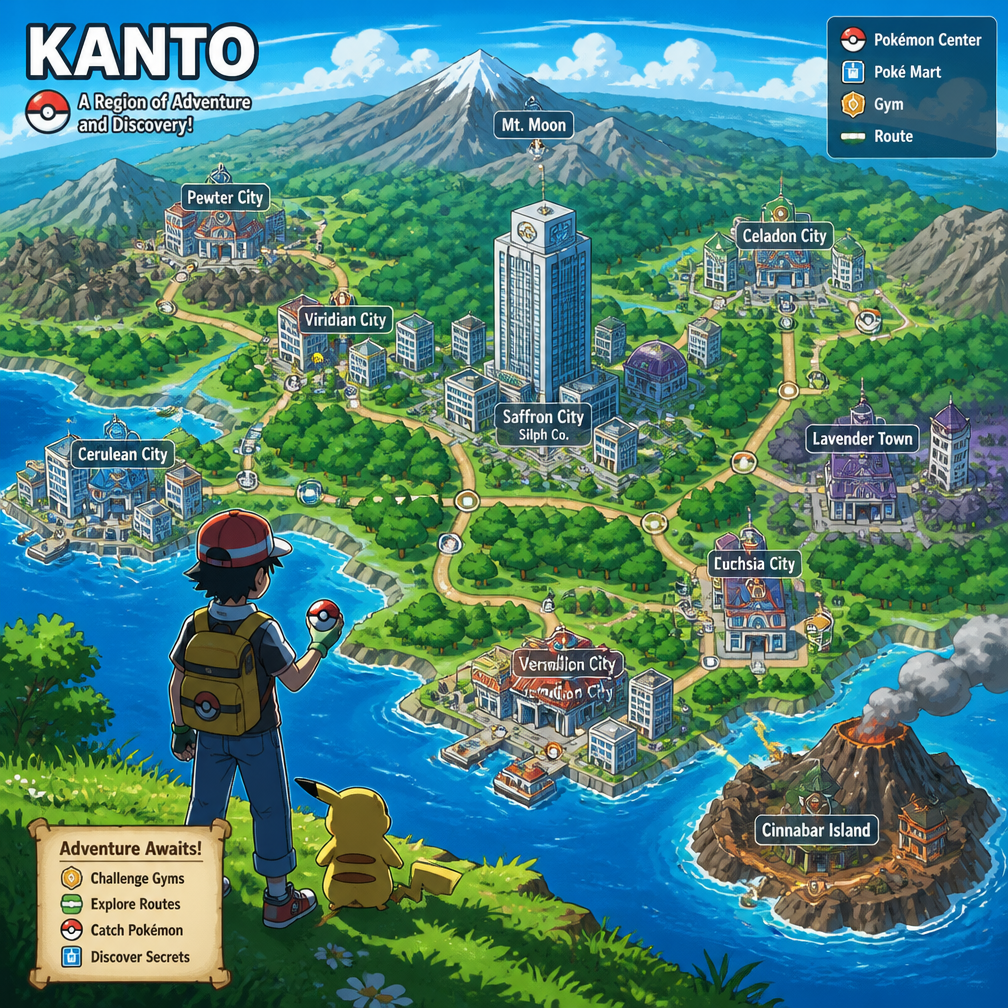 Cover art for Pokemon Infinite Fusion: Kanto Region, a pokemon world on Voyage
