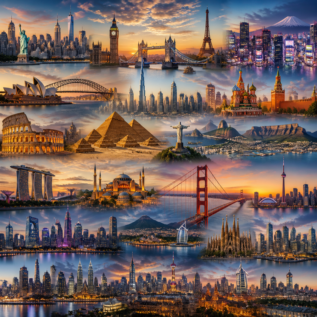 Cover art for World Map - Earth: 40 Modern Cities, a world map mod on Voyage