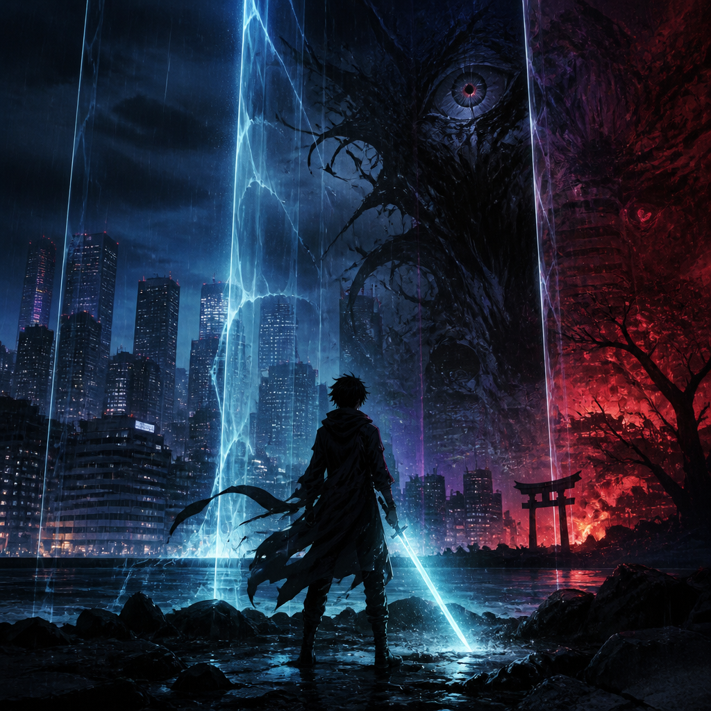 Cover art for The Veilbound Provinces, a modern fantasy world on Voyage