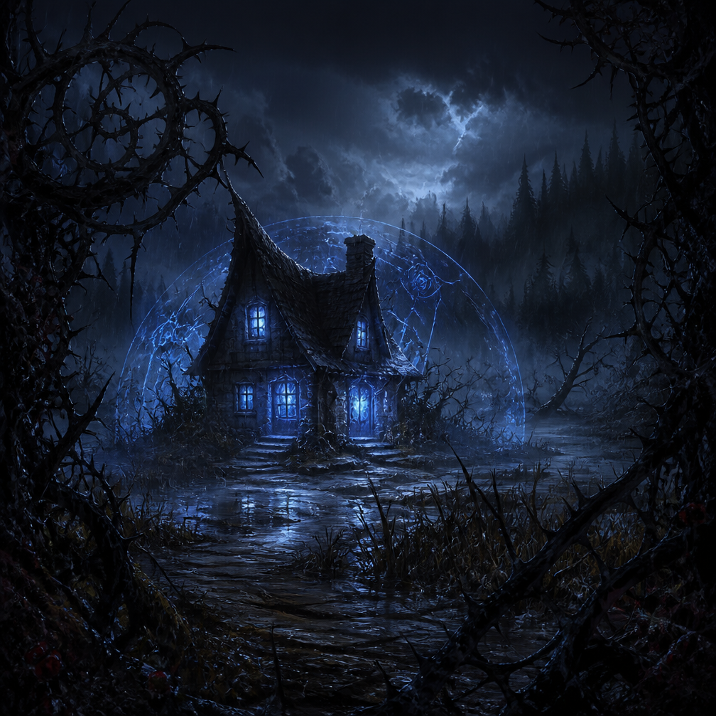 Cover art for Thornveil: The Ashen Bond, a fantasy world on Voyage