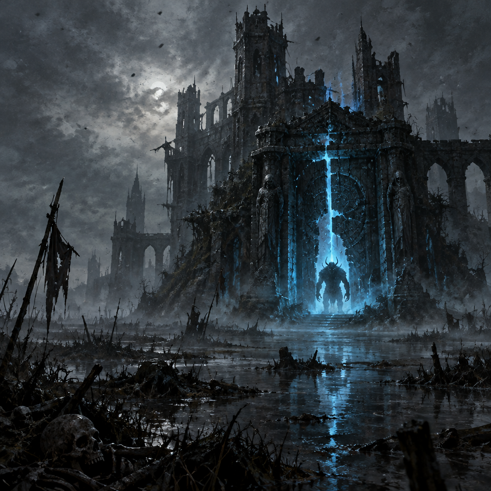 Cover art for The Unwanted Undead Adventurer, a dark fantasy world on Voyage