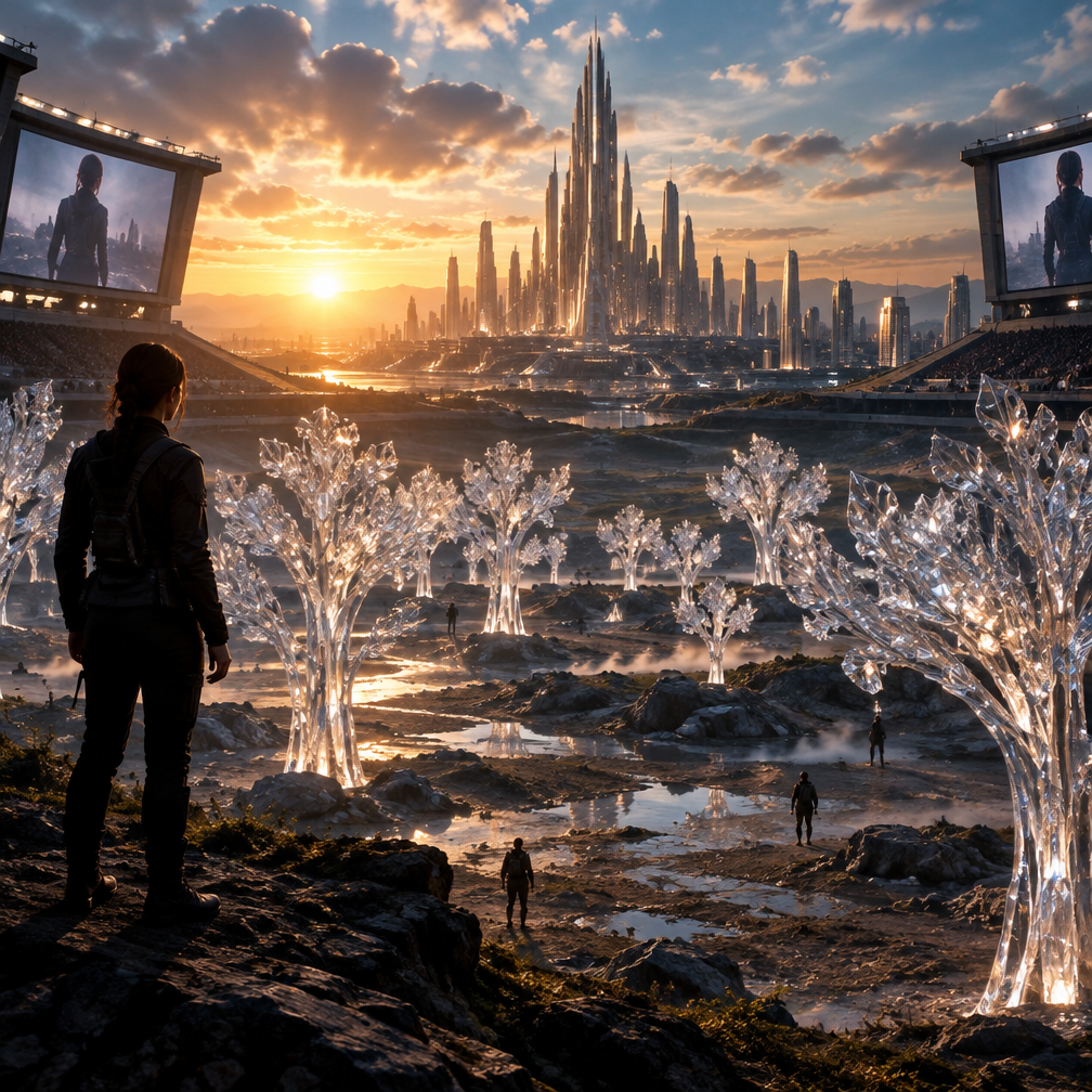 Cover art for The Ember Games, a dystopian world on Voyage