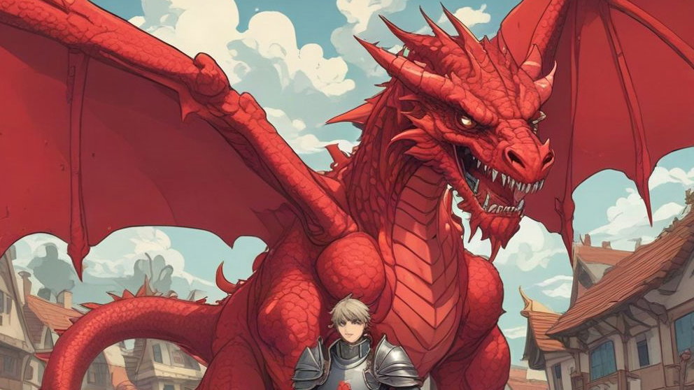 Cover art for Dragon scammers, a fantasy scenario on AI Dungeon