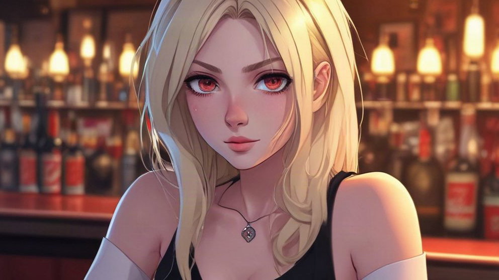 Cover art for The Girl Dressed as a Vampire, a vampire scenario on AI Dungeon