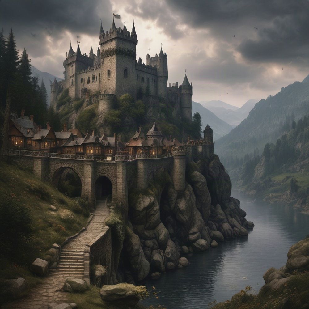 Cover art for Age of the Iron Sun, a dark magic curses scenario on AI Dungeon