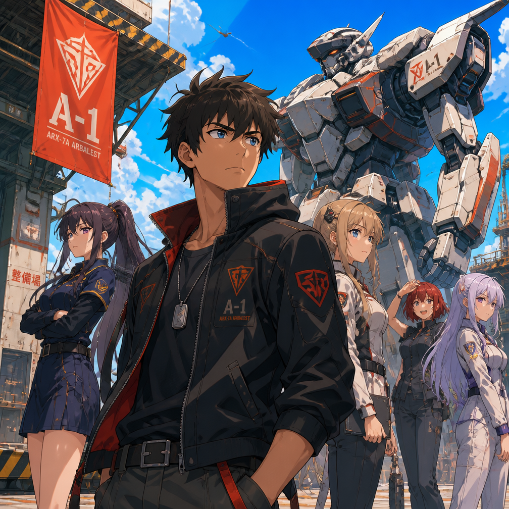 Cover art for The Summer that Burns: A Mech RP, a mech scenario on AI Dungeon