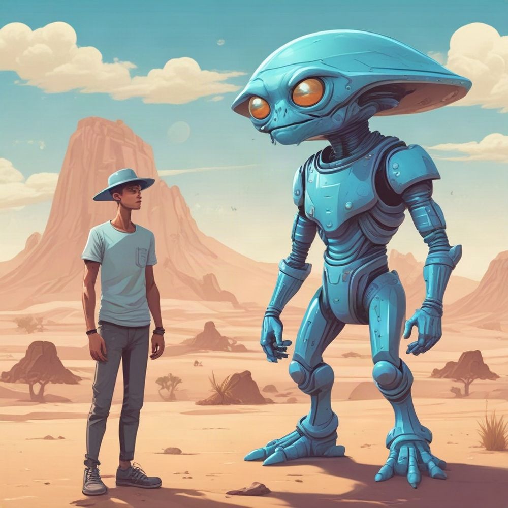 Cover art for Alien Collectors, an aliens scenario on AI Dungeon