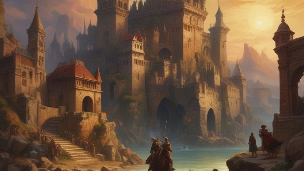 Cover art for The Light of Vreythos, a fantasy scenario on AI Dungeon