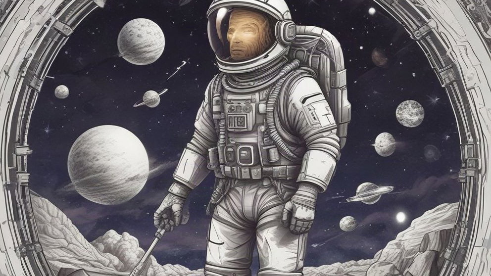 Cover art for Space miner, a scifi scenario on AI Dungeon