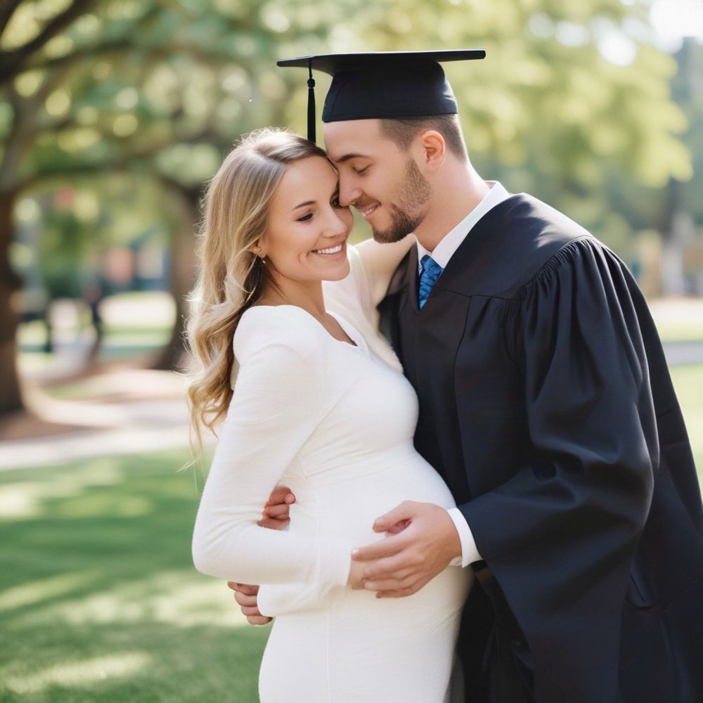 Cover art for College Graduation with your wife, a marriage scenario on AI Dungeon