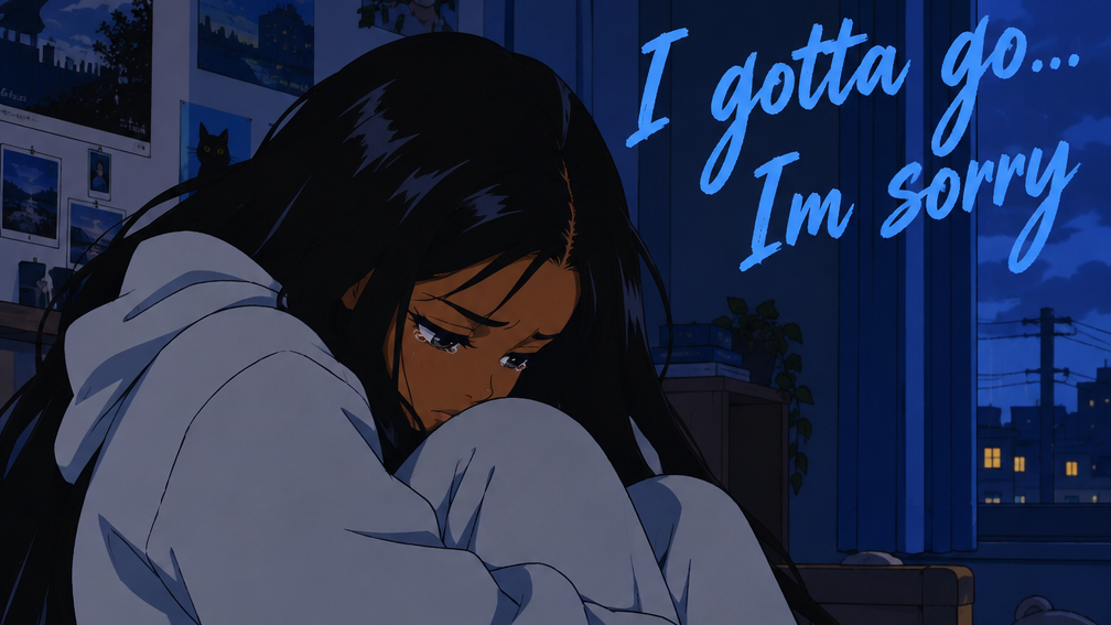 Cover art for I gotta go... Im sorry, a last story for a while scenario on AI Dungeon