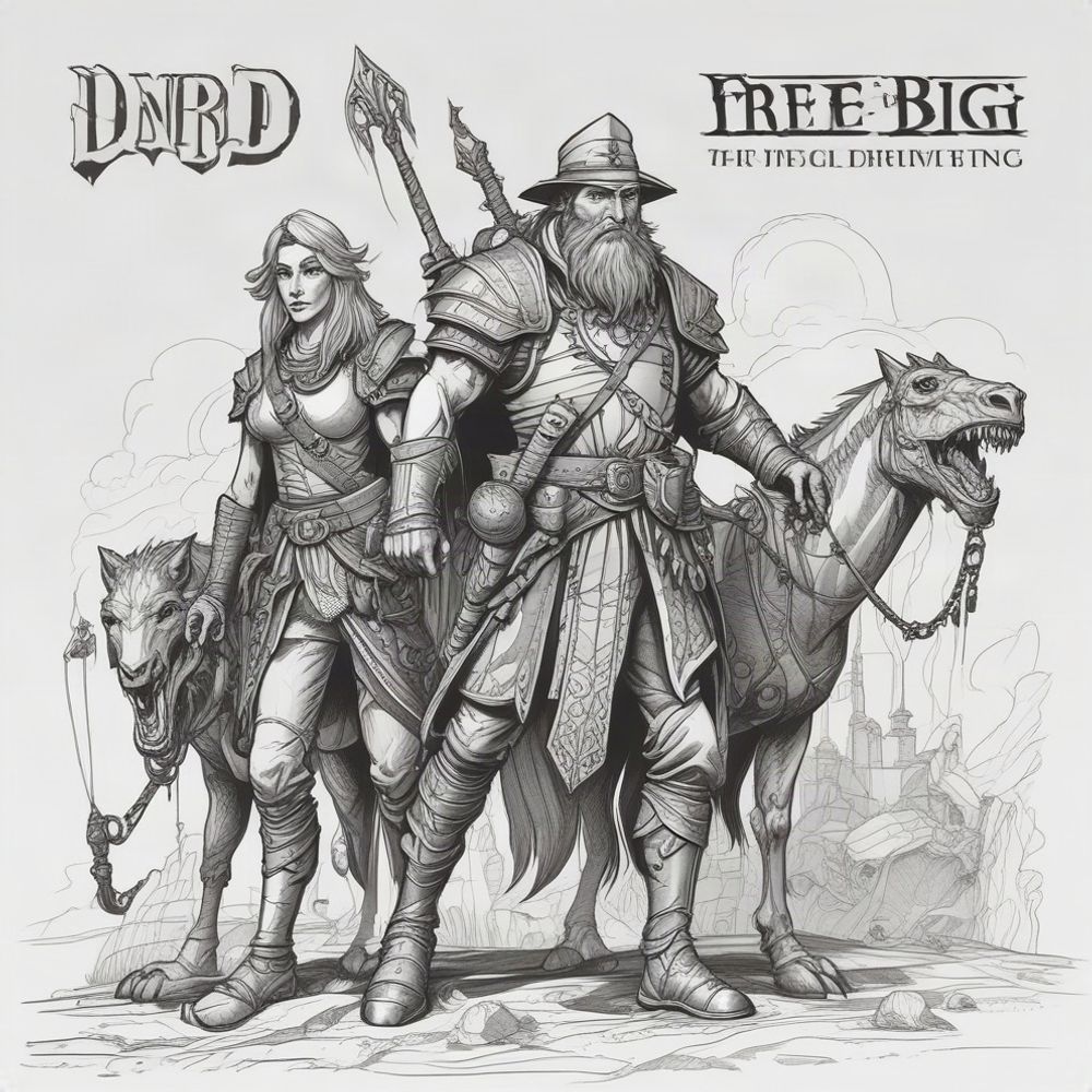 Cover art for D&D free play, a d d scenario on AI Dungeon